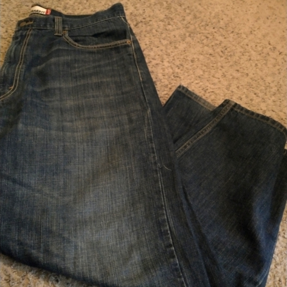 Men's dark wash Levi's